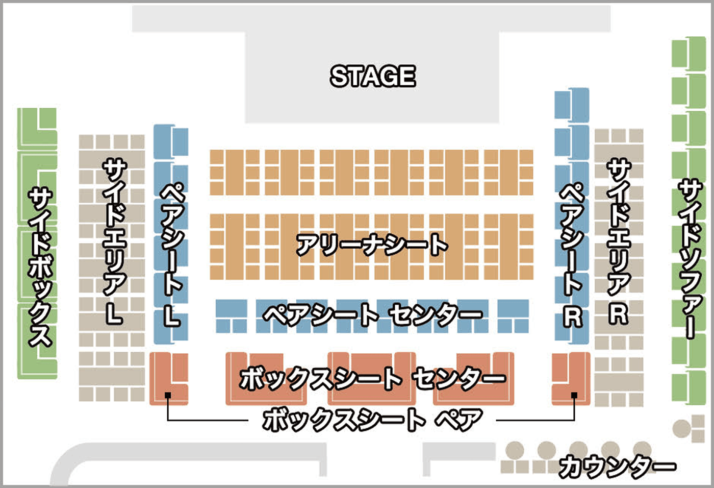 ブルーノート東京の座席表